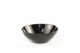 Petite tasse ronde en corne noire unie