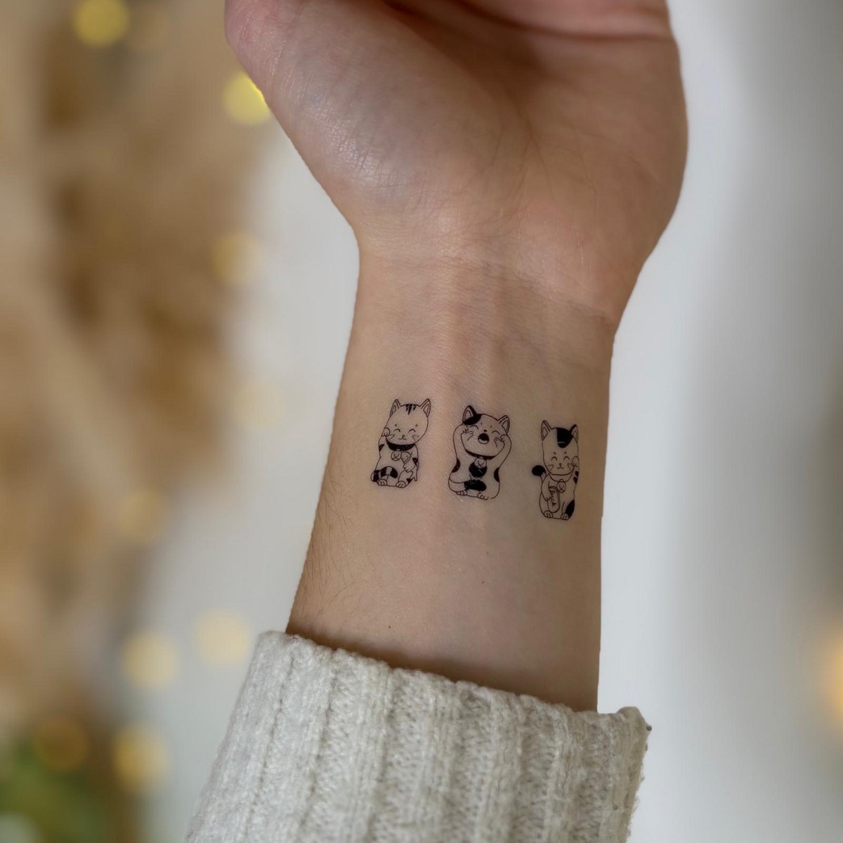 Tatuaggio temporaneo: Trio Maneki