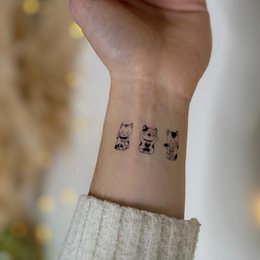 Tatuaggio temporaneo: Trio Maneki