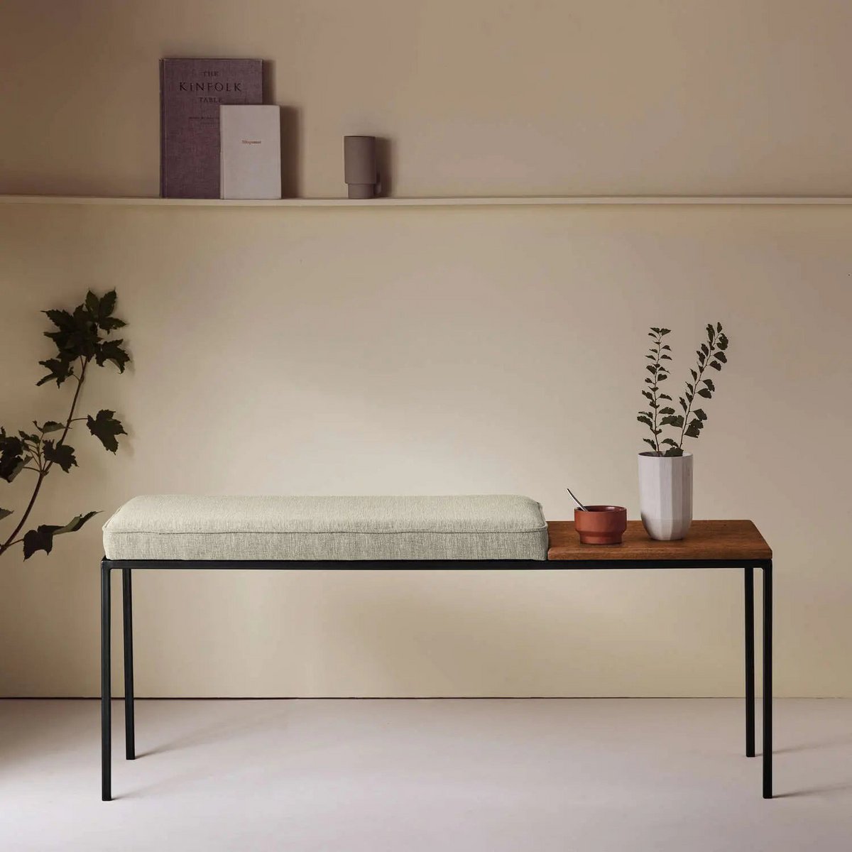 Alabaster Schwarz Buchenholz, Nussbaum Beizung