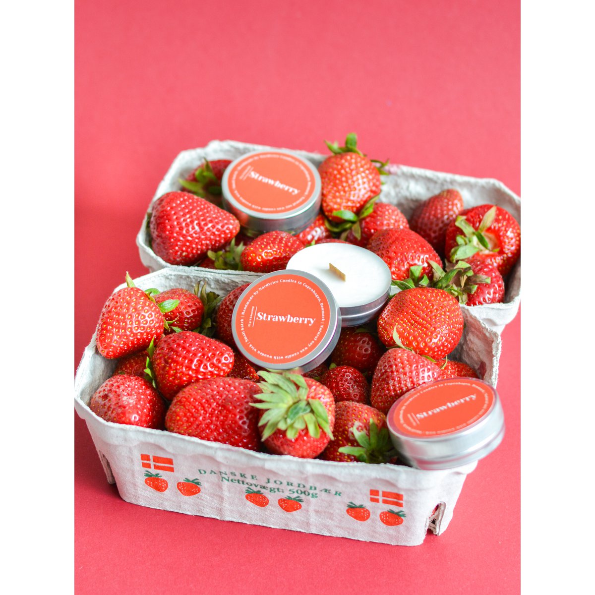 Mini scented soy candles, Strawberry