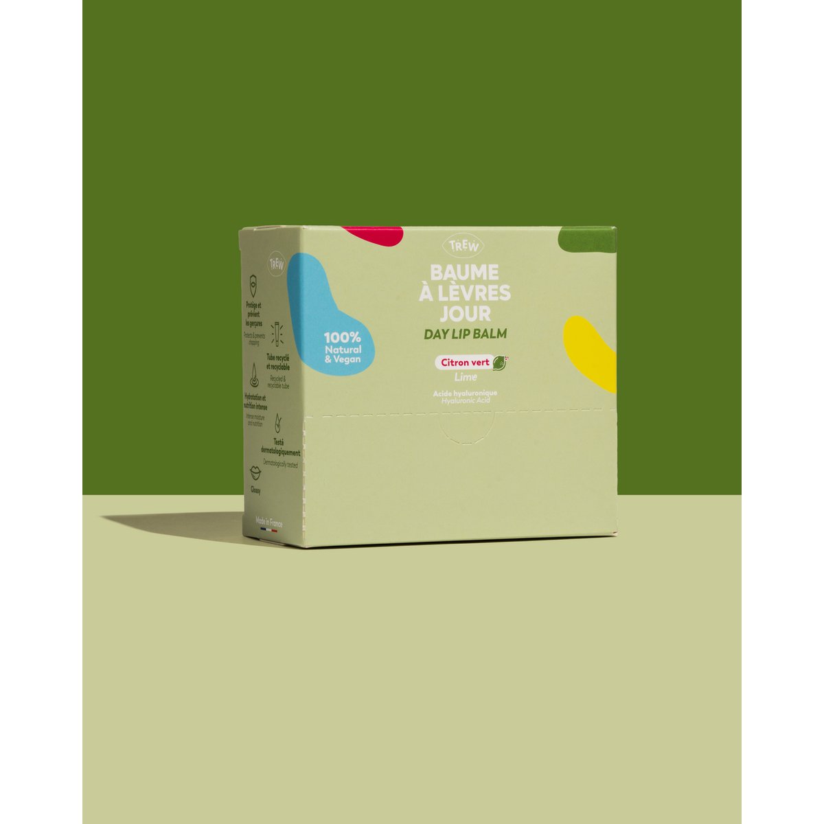 Distrib Day Balsamo per labbra Aroma di lime 100% naturale e vegano