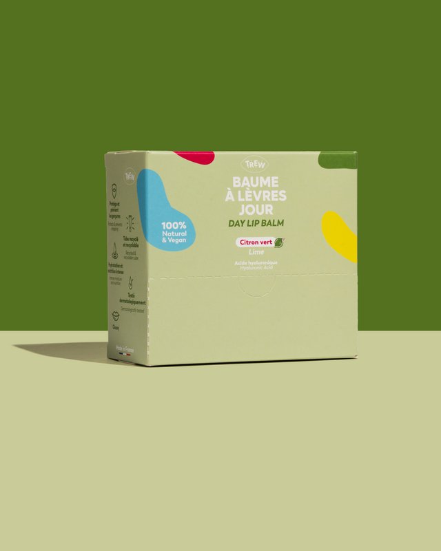 Distrib Day Balsamo per labbra Aroma di lime 100% naturale e vegano
