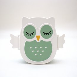 Snack box - Lunchbox Owl airtight & BPA free - Mint