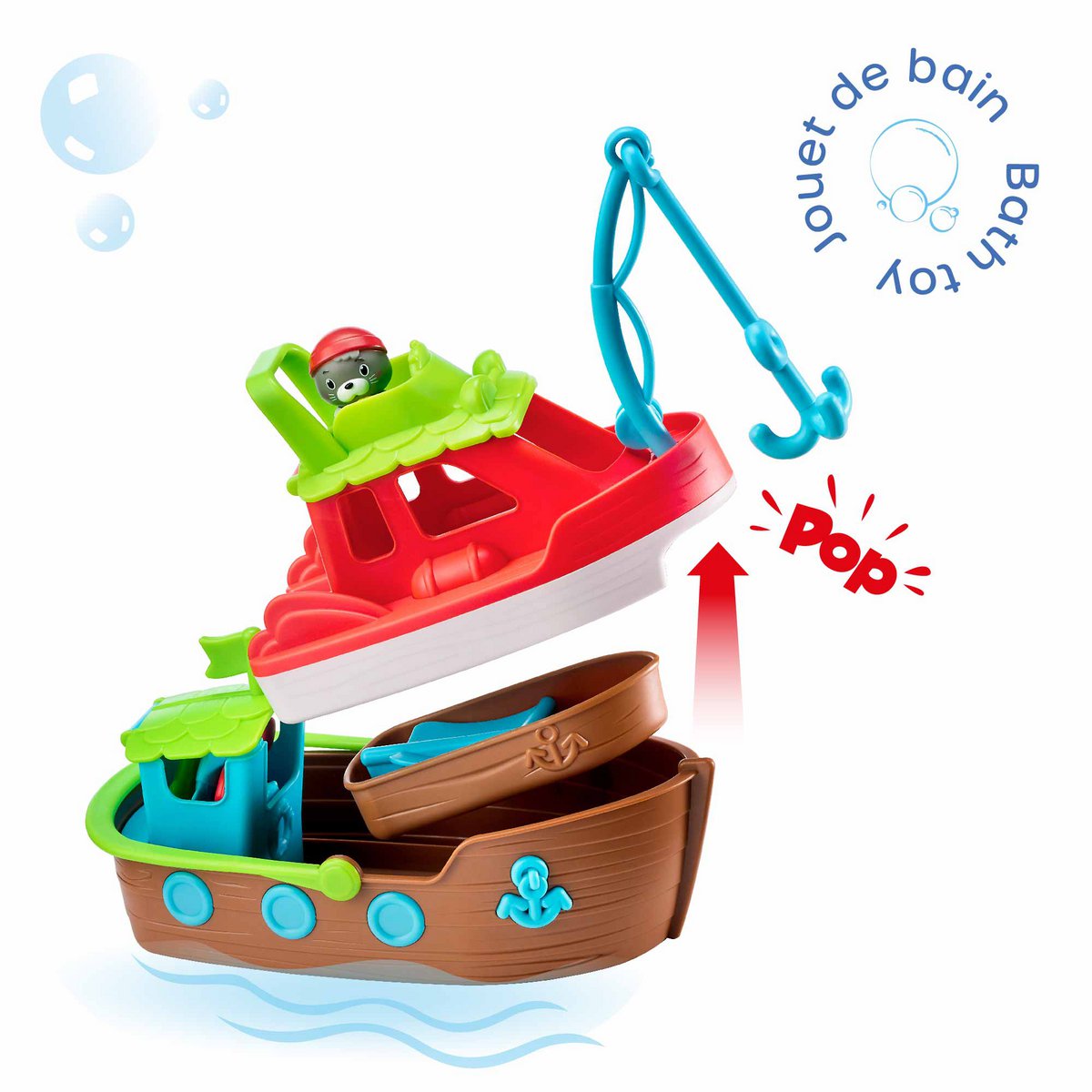 Klorofil Badespielset Stapelboot