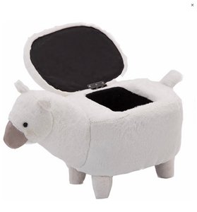 Alpaca chair with storage compartment