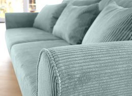 ASTRID 4-zitsbank/slaapbank Corduroy Dusty Blue afneembare en wasbare hoezen