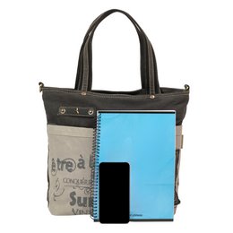 Damska płócienna torba na ramię Sunsa, duża. Vintage retro shopper w marynistycznym stylu. Wegańska torba damska A4 odpowiednia torba na ramię torba materiałowa na codzienną pracę jako prezent dla kobiet w czasie wolnym