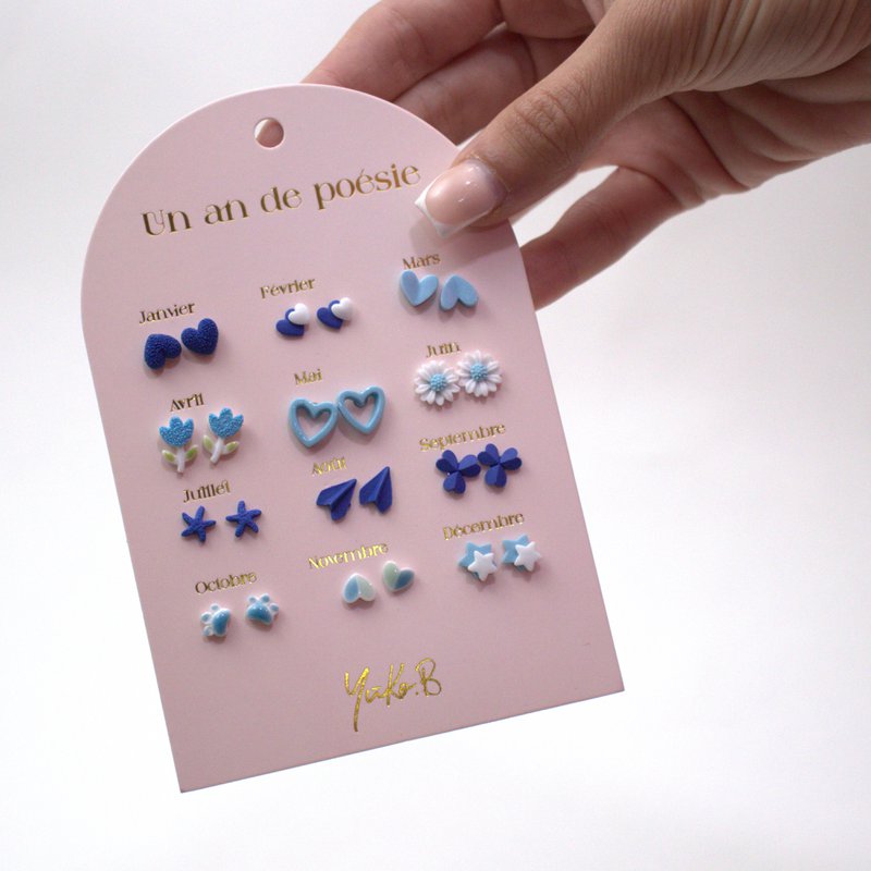 Offer of 20 poetic earrings cards
