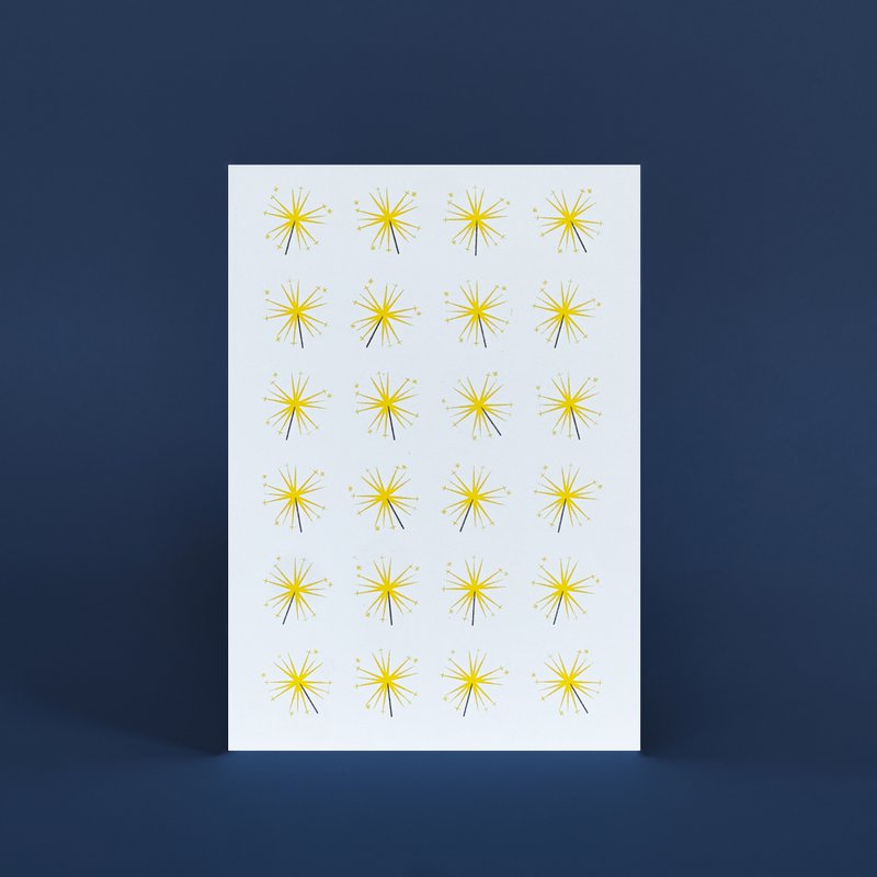Risography postcard - sparkle - DIN A6