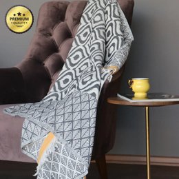 Coperta da tiro in cotone turco Asude