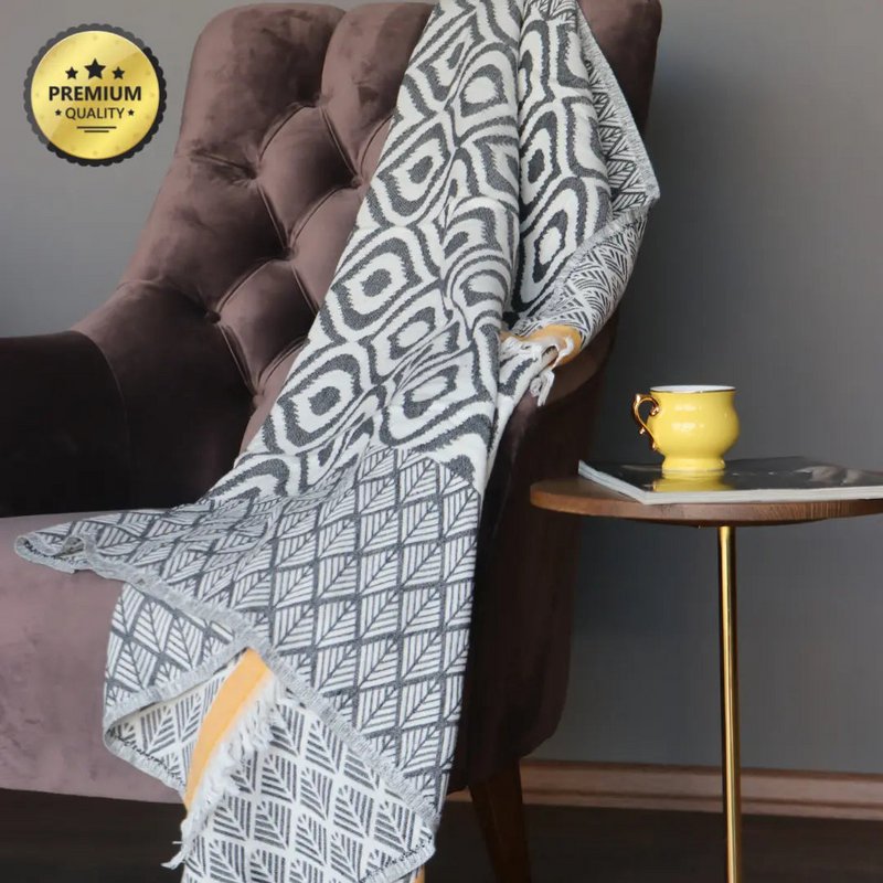 Coperta da tiro in cotone turco Asude