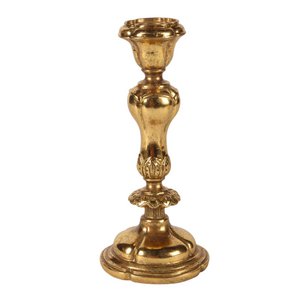 Kaarshouder 20 cm - Goud - Hars