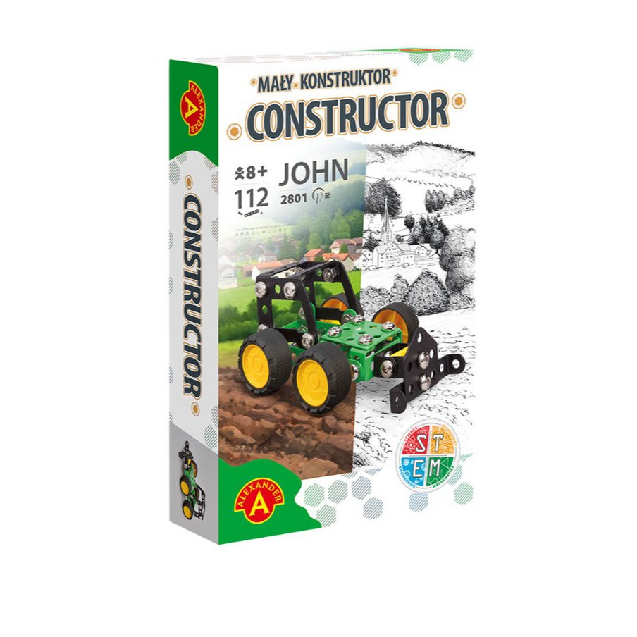 BAU -SET DIY Traktor John (Snow Shud) - Metall