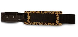 Bolsa de viaje VISTA AL LAGO. Colección Initial - Leopardo - Liserets de cuero amarillo