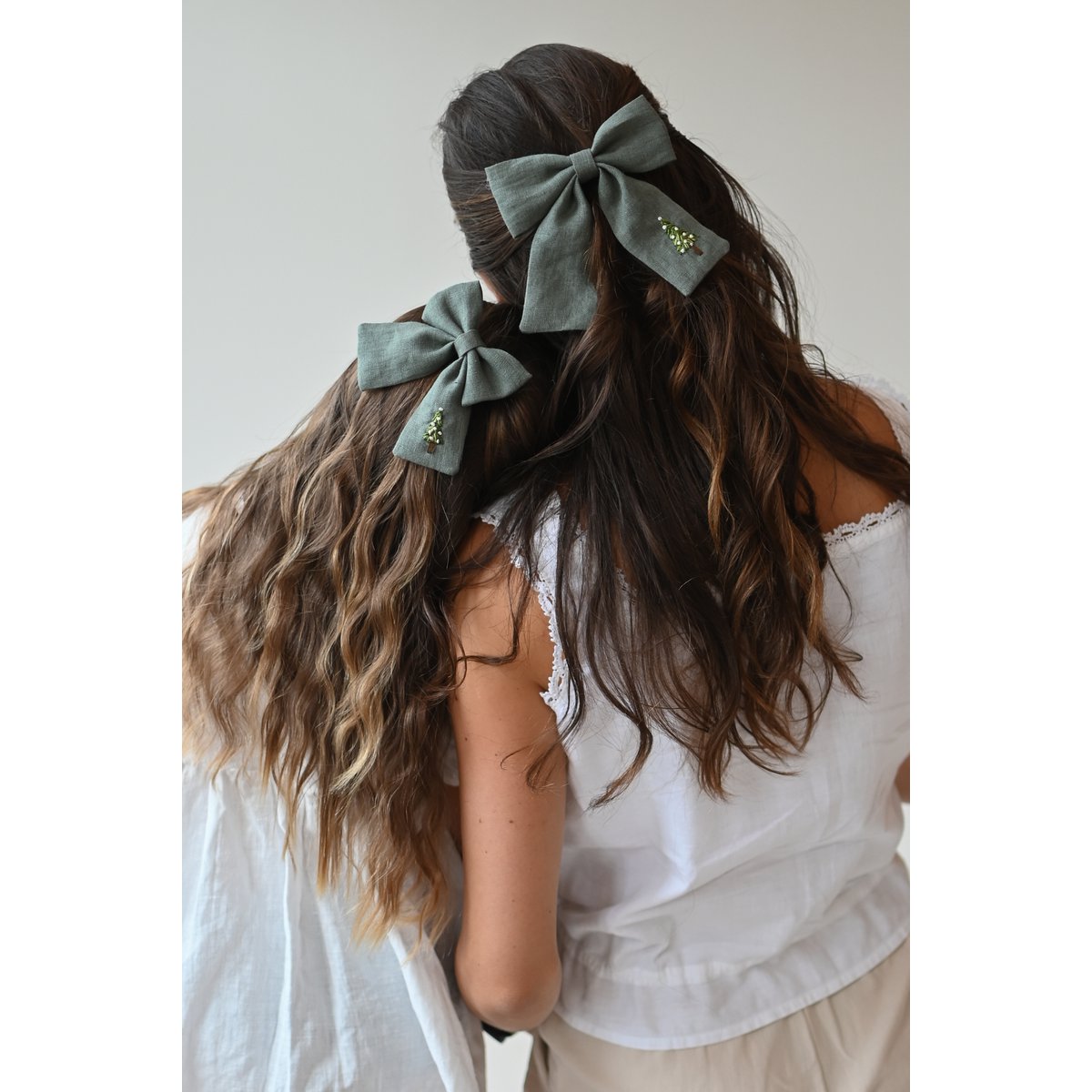 Árbol de Navidad Lazos para el cabello grandes o midi