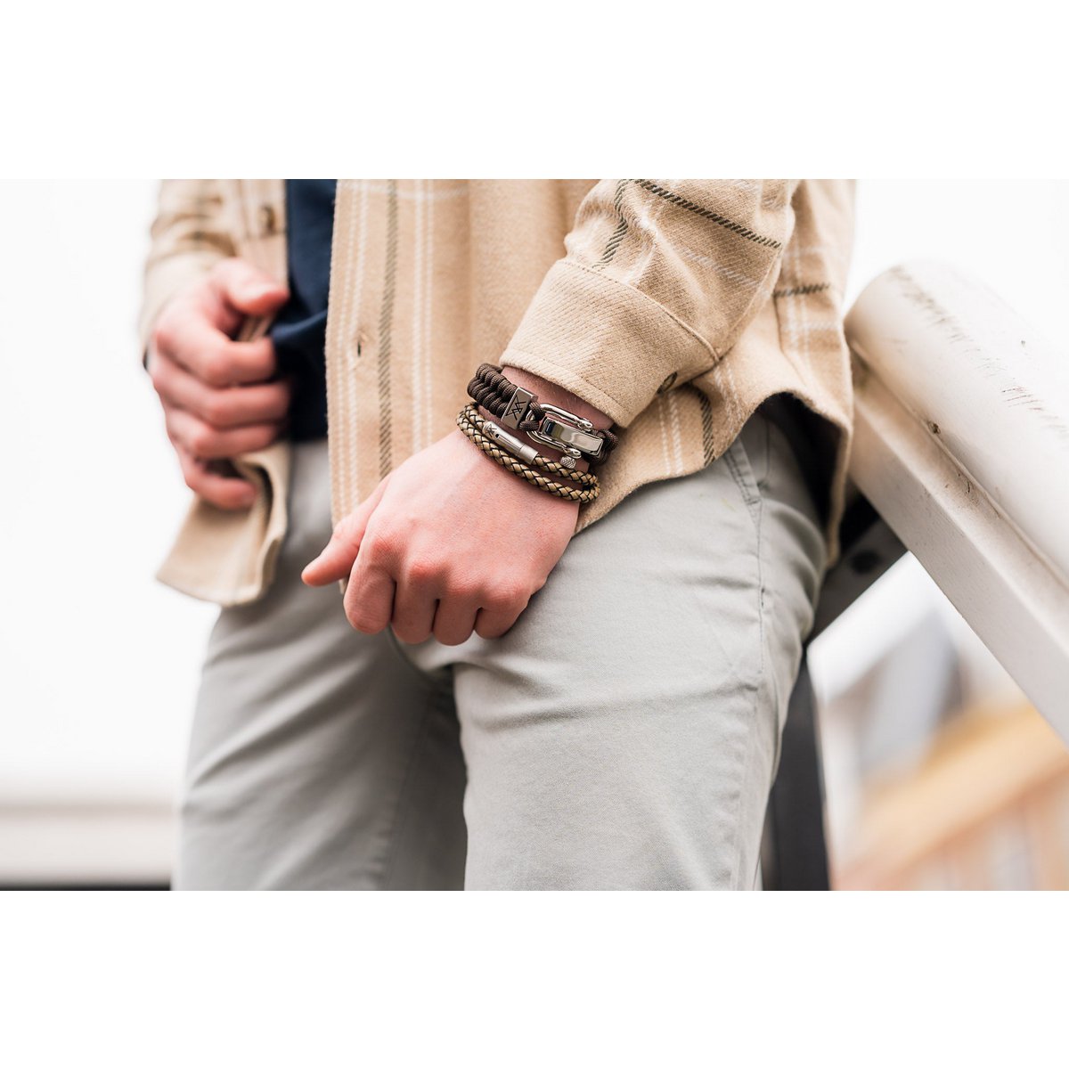 Leather bracelet 12mm - Civilis collection