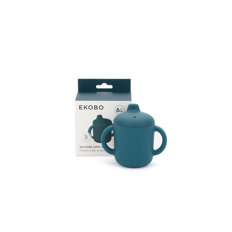 Silicone Sippy Cup met handgrepen - Blue Abyss