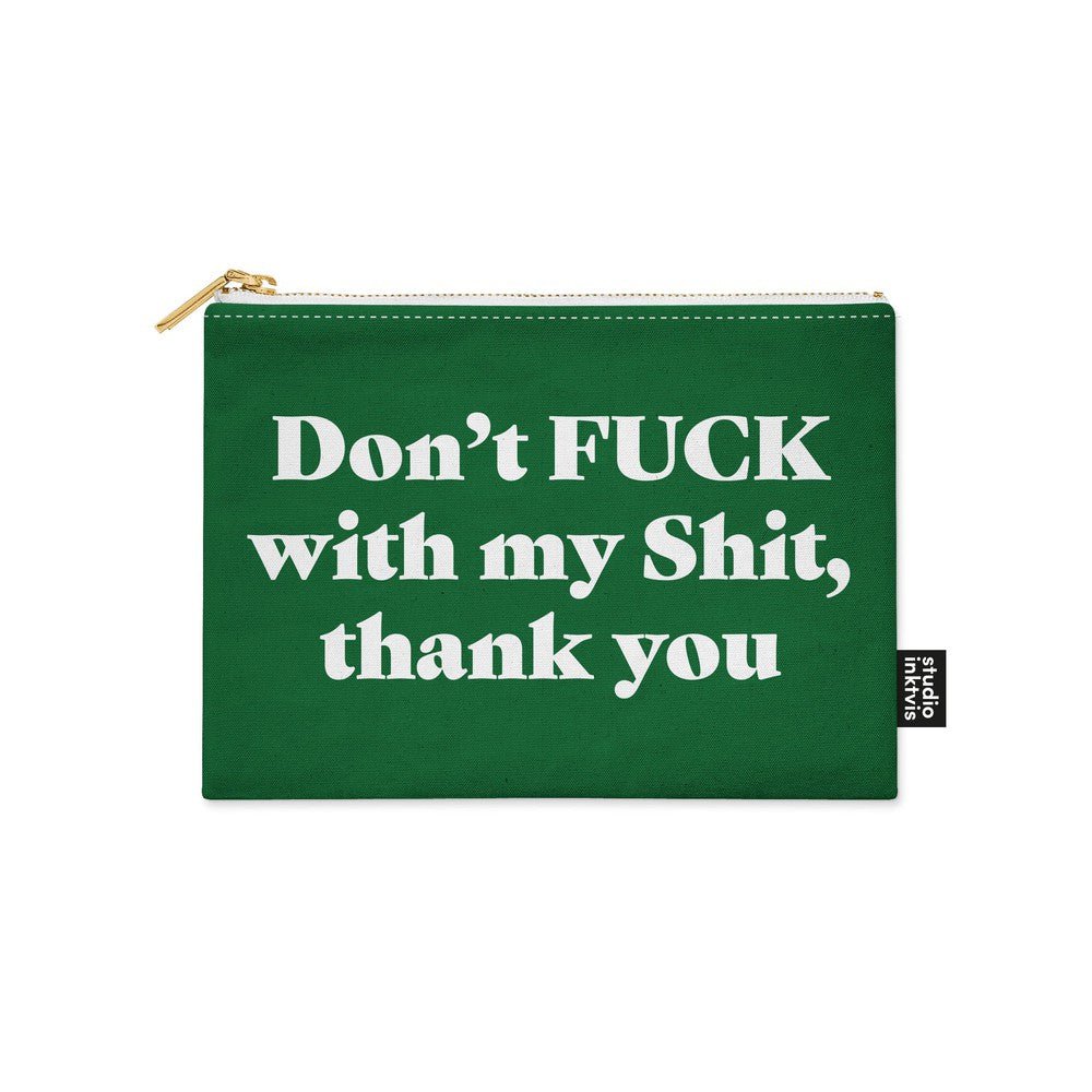 Etui Don't fuck with my shit Baby groen