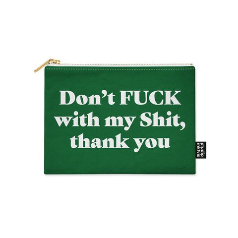 Etui Don't fuck with my shit Baby groen