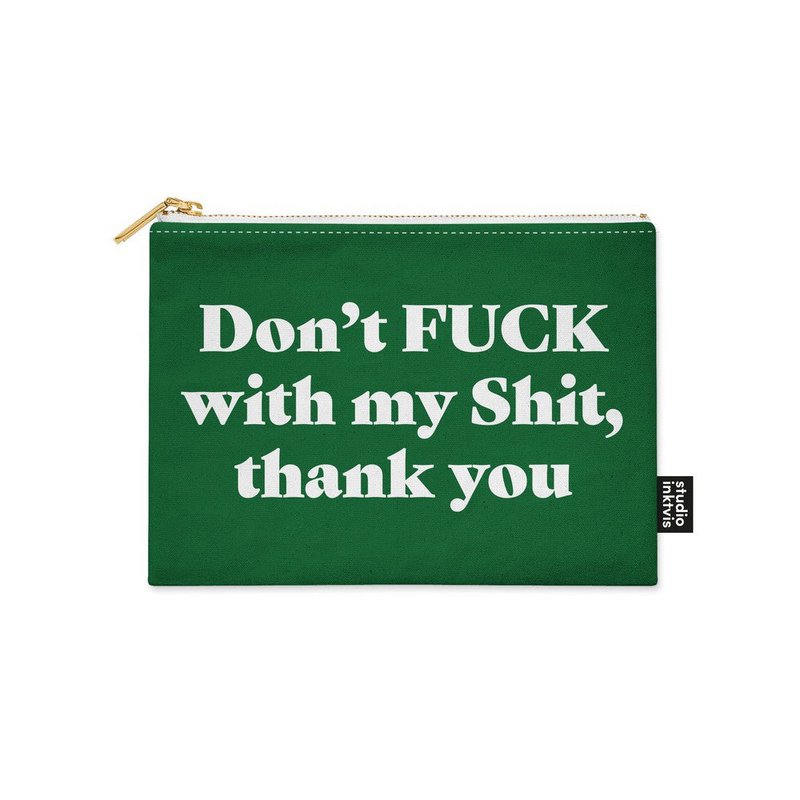 Etui Don't fuck with my shit Baby groen