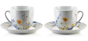 JOY Set of 6 cups with saucer 250ml