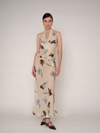 Falda de hielo con estampado floral de verano