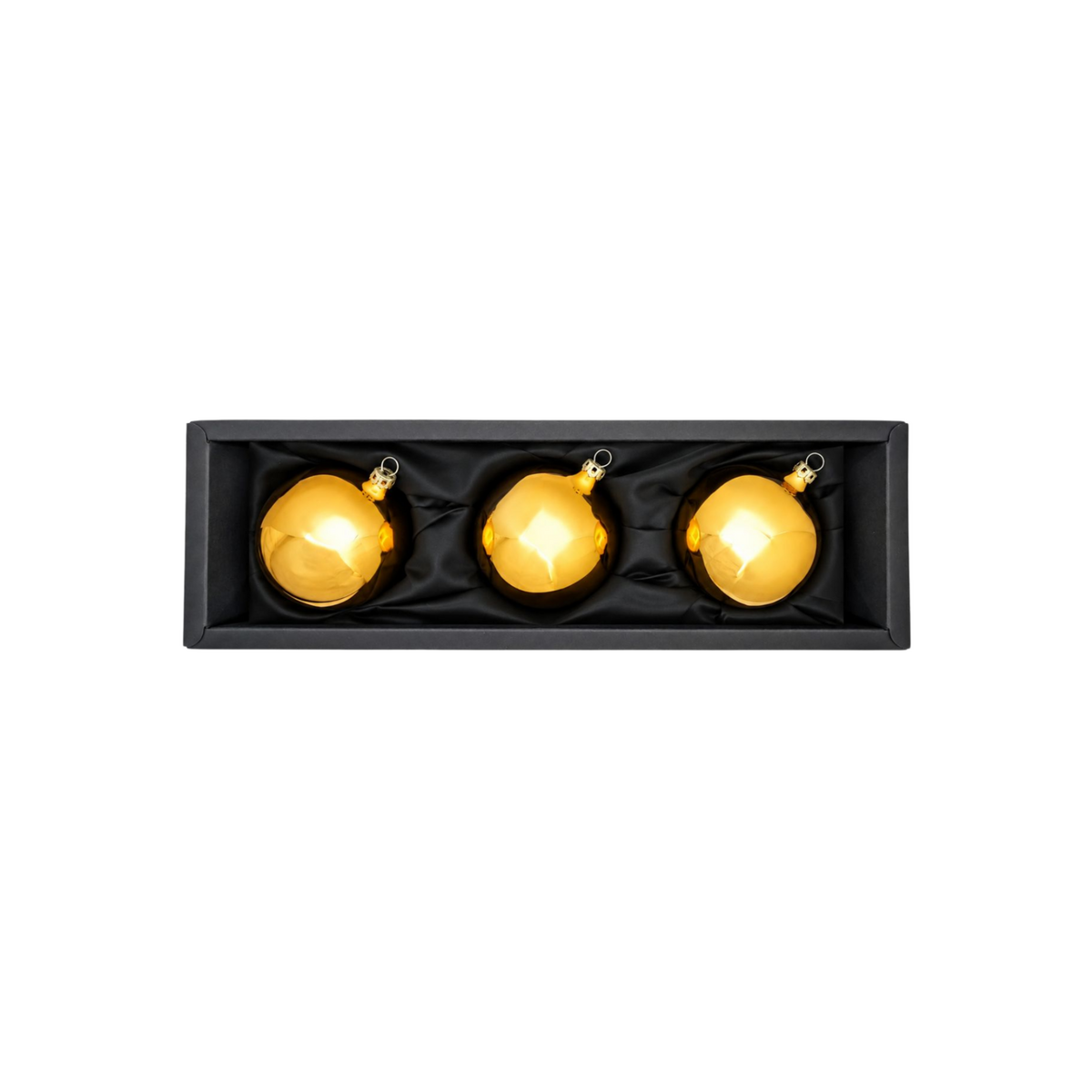 "Noël doré" - Boules de Noël 8 cm or brillant