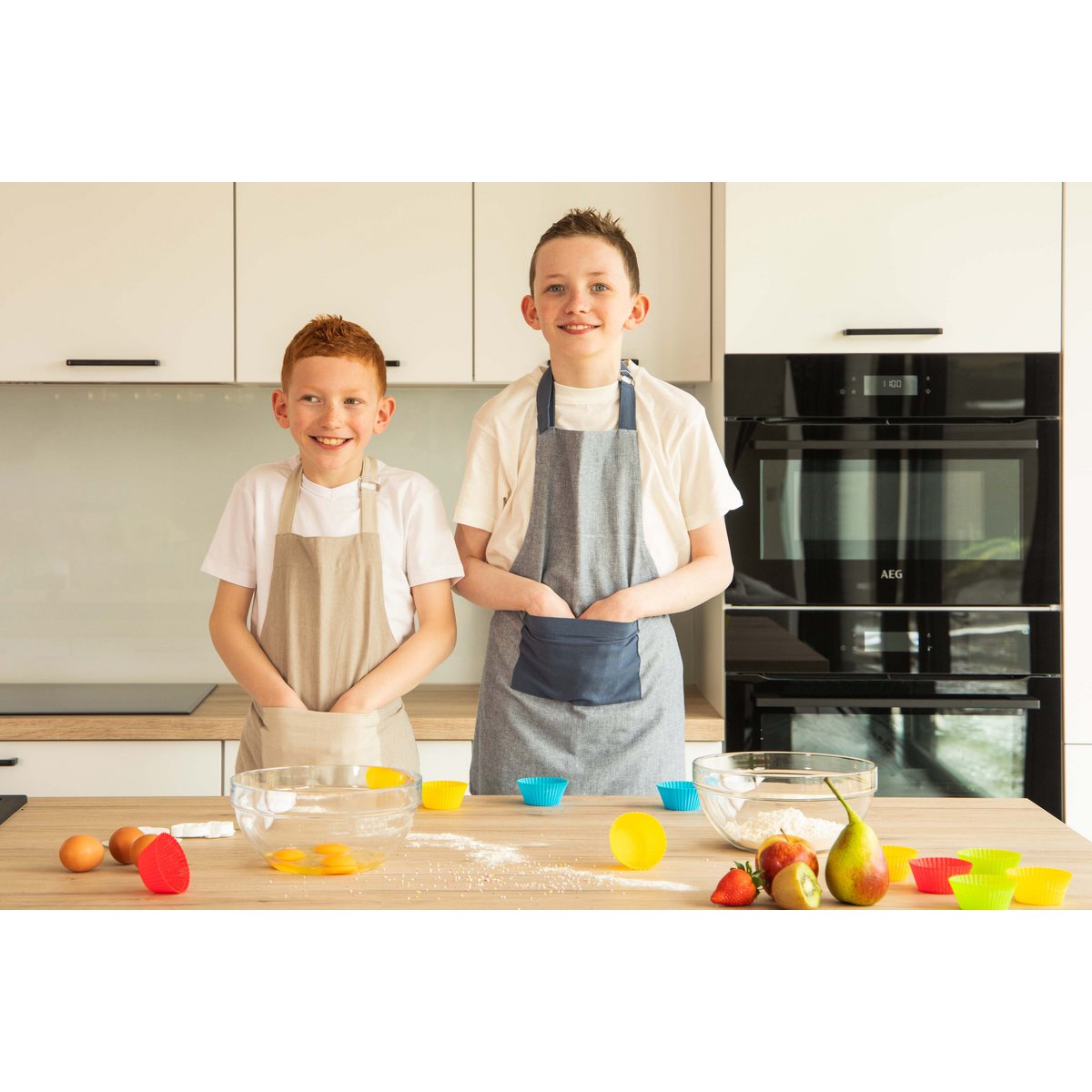 Kinderschort CHAMBRAY 52x63cm, rouille