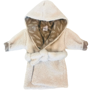 Bathrobe | Teddy | Feathers taupe