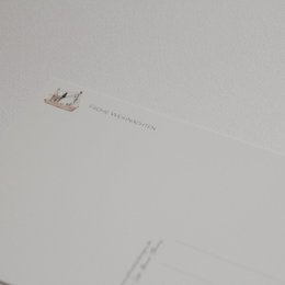 Postkarte Weihnachtskutter
