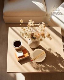 LAVURI® Tray with matchbox for wax candles, candle sand and pearl wax, available as scented candle variants