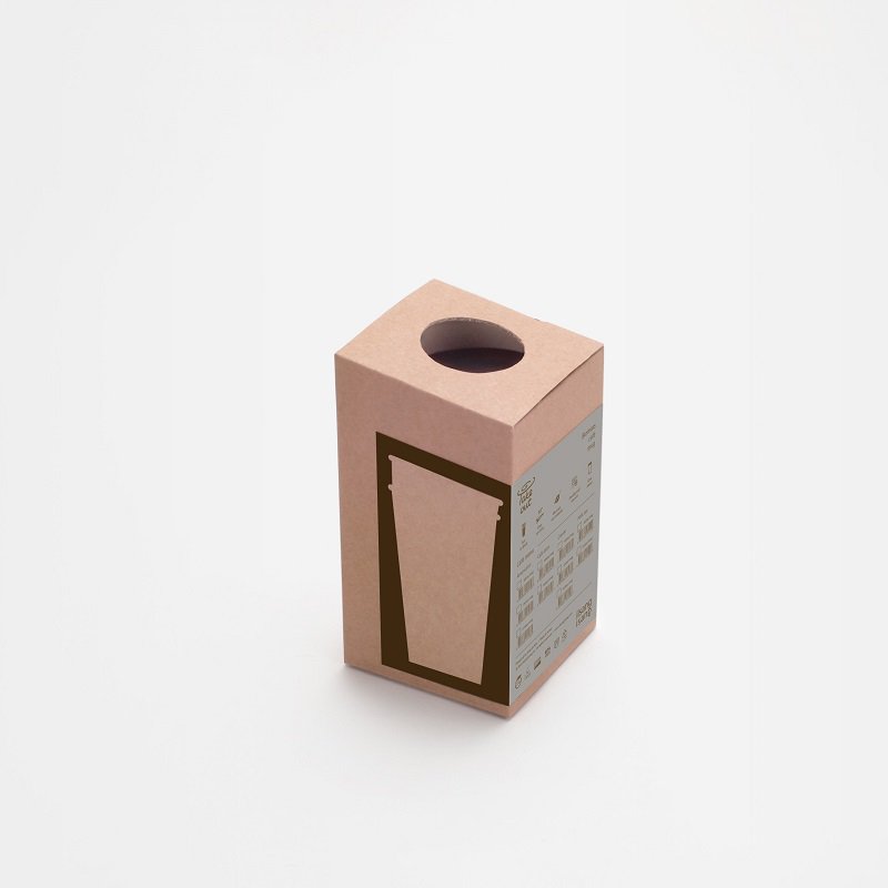 ''Take Out'' Biomasse Kaffekrus-Naturlig Hvid 350ml