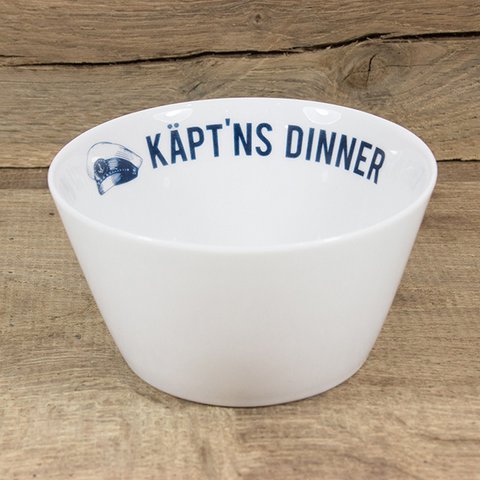 Porseleinen kom Captain's Dinner