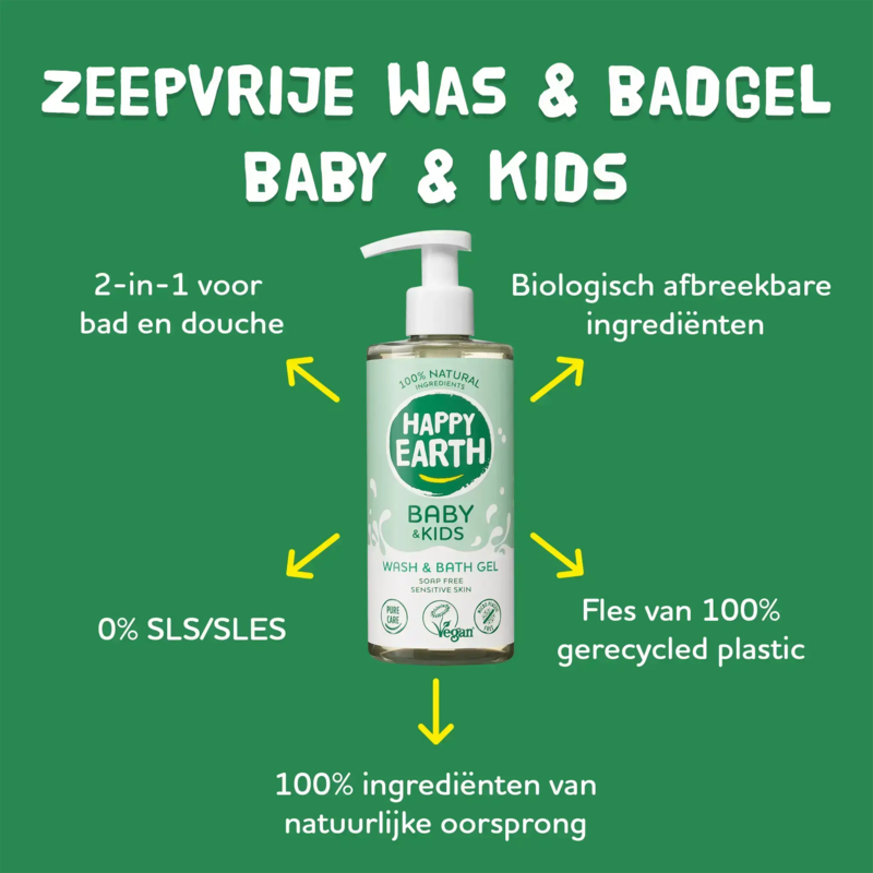 Seifenfreies Wasch- und Badegel für Babys und Kinder