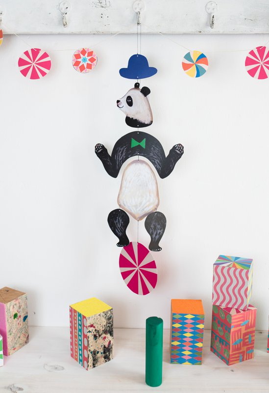 Børnehave Cirucus Panda Kinetic Mobile