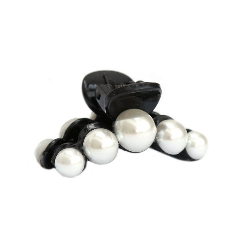 Barrette à cheveux mini perle noire