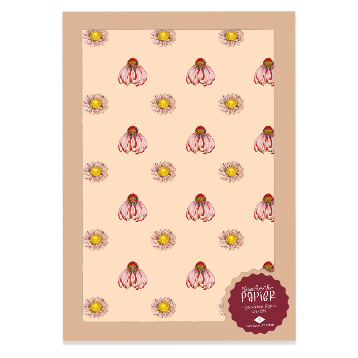 Geschenkpapier Blumen
