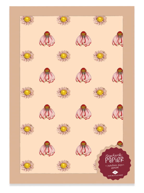 Geschenkpapier Blumen