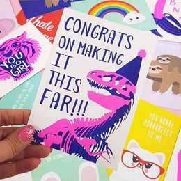 Riso print Congrats t-rex