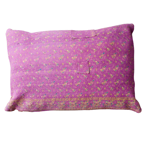 Cushion Cover Vintage Kantha 40x60 cm pink