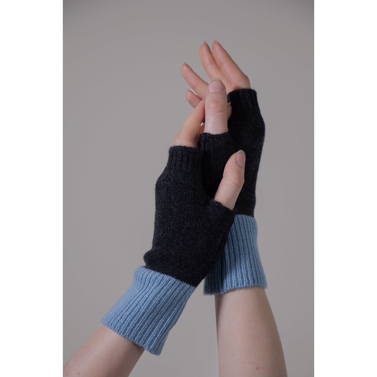 Fingerless- 100% kaszmirowych rękawiczek bez koloru dauckiego