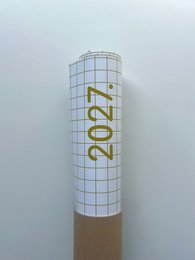 Planificador anual 2027, calendario a cuadros, calendario de pared 2027, calendario verde, calendario grande