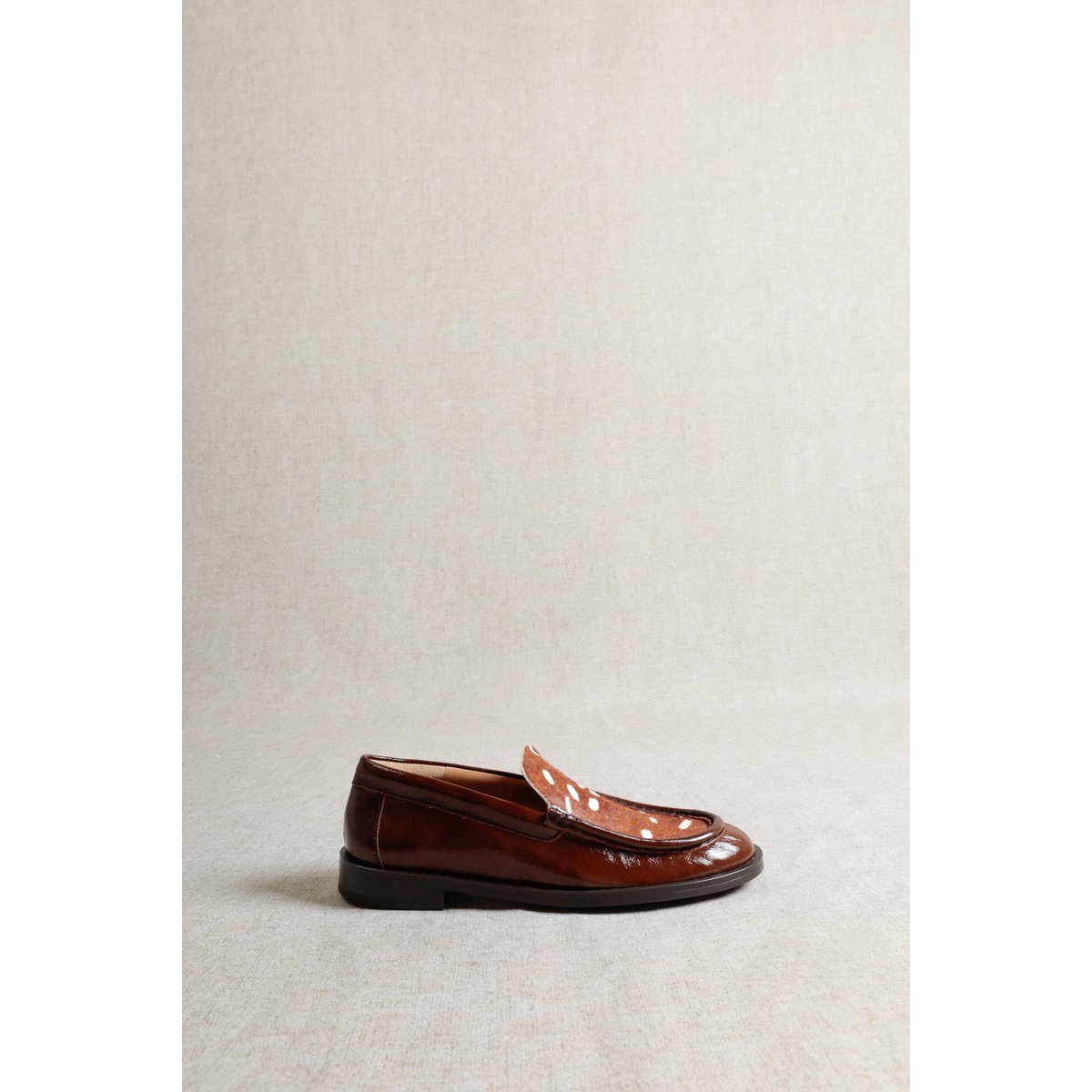 PARSON CHESNUT - Loafers van lakleer met Bambi-print