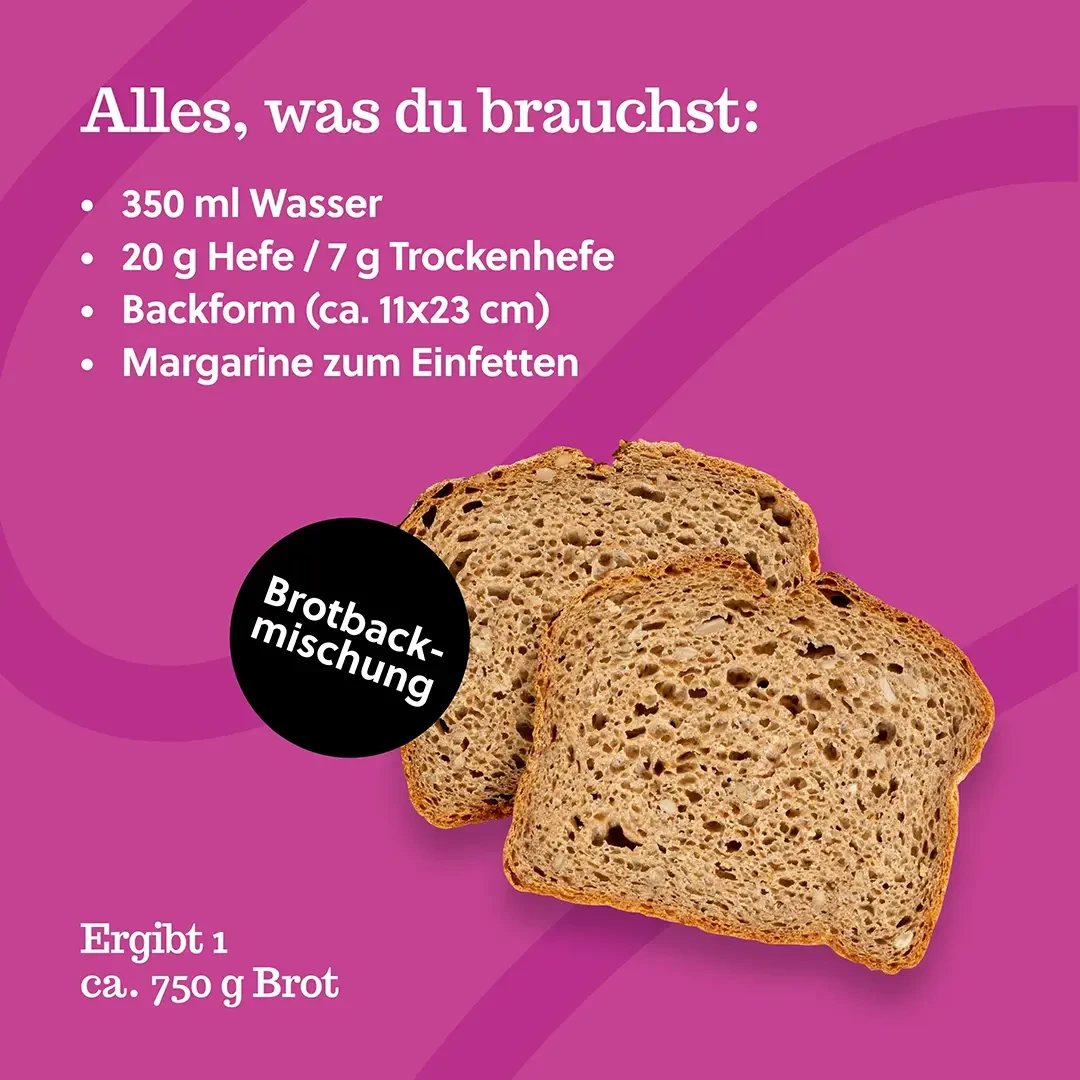 Brotbackmischung: Dinkel-Roggen-Kruste