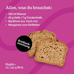 Brotbackmischung: Dinkel-Roggen-Kruste