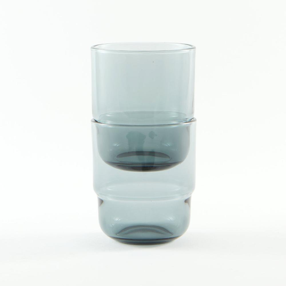 Piccadilly Tumbler Smoke (Set of 2)