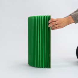 Concertina Papierhocker - Grün