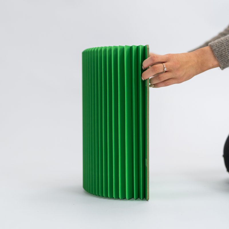 Concertina Papierhocker - Grün