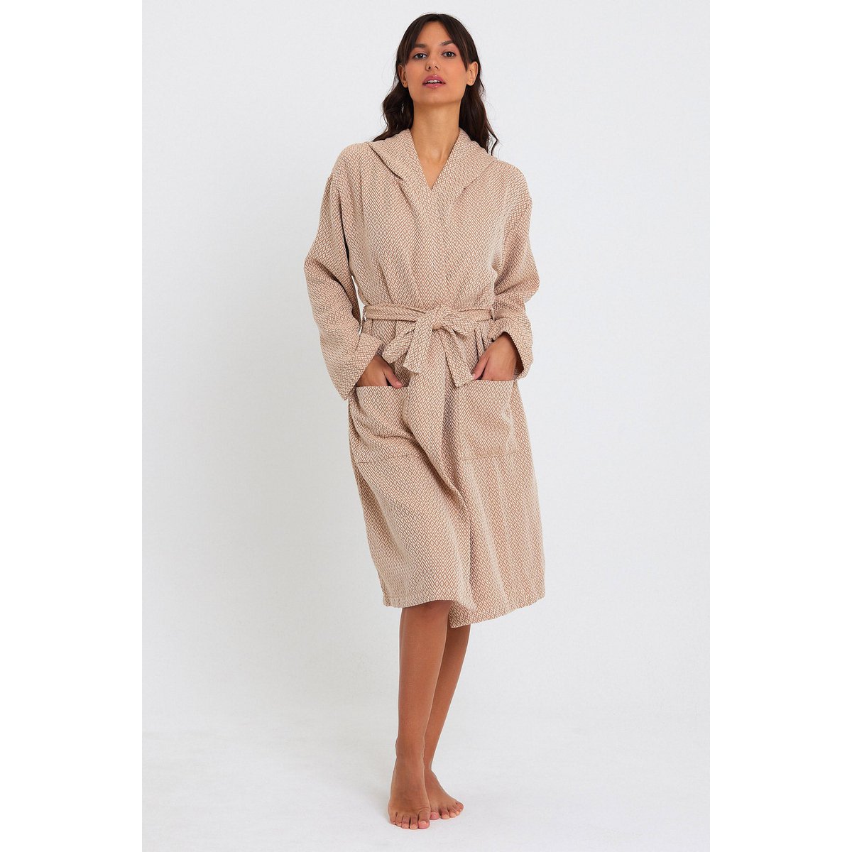 Crystal Bathrobe -Beige